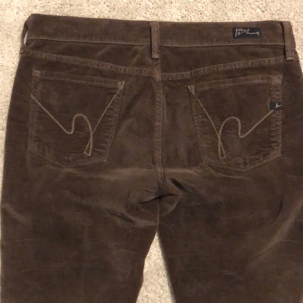 Citizens Of Humanity Chocolate Brown Straight Leg Pants